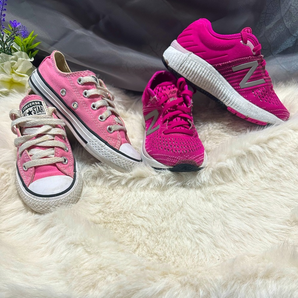 Girls New Balance & Chuck Taylor Converse shoes 11 & 11.5